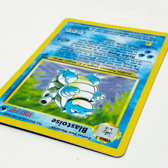 2000 Blastoise Pokémon Card Holographic Rare Base - Picture 4 of 12